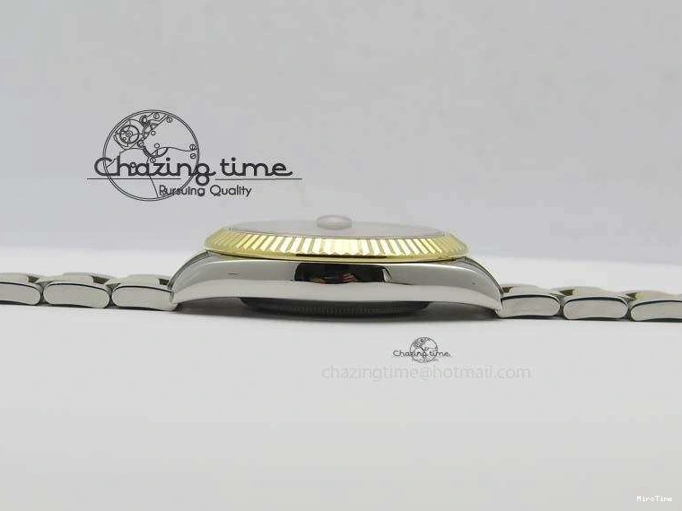 MiroTime 0415 Functional DateJust II 116333 SS YG 41mm EW Best Edition Gray Dial Roman Markers On SS Bracelet A 3823